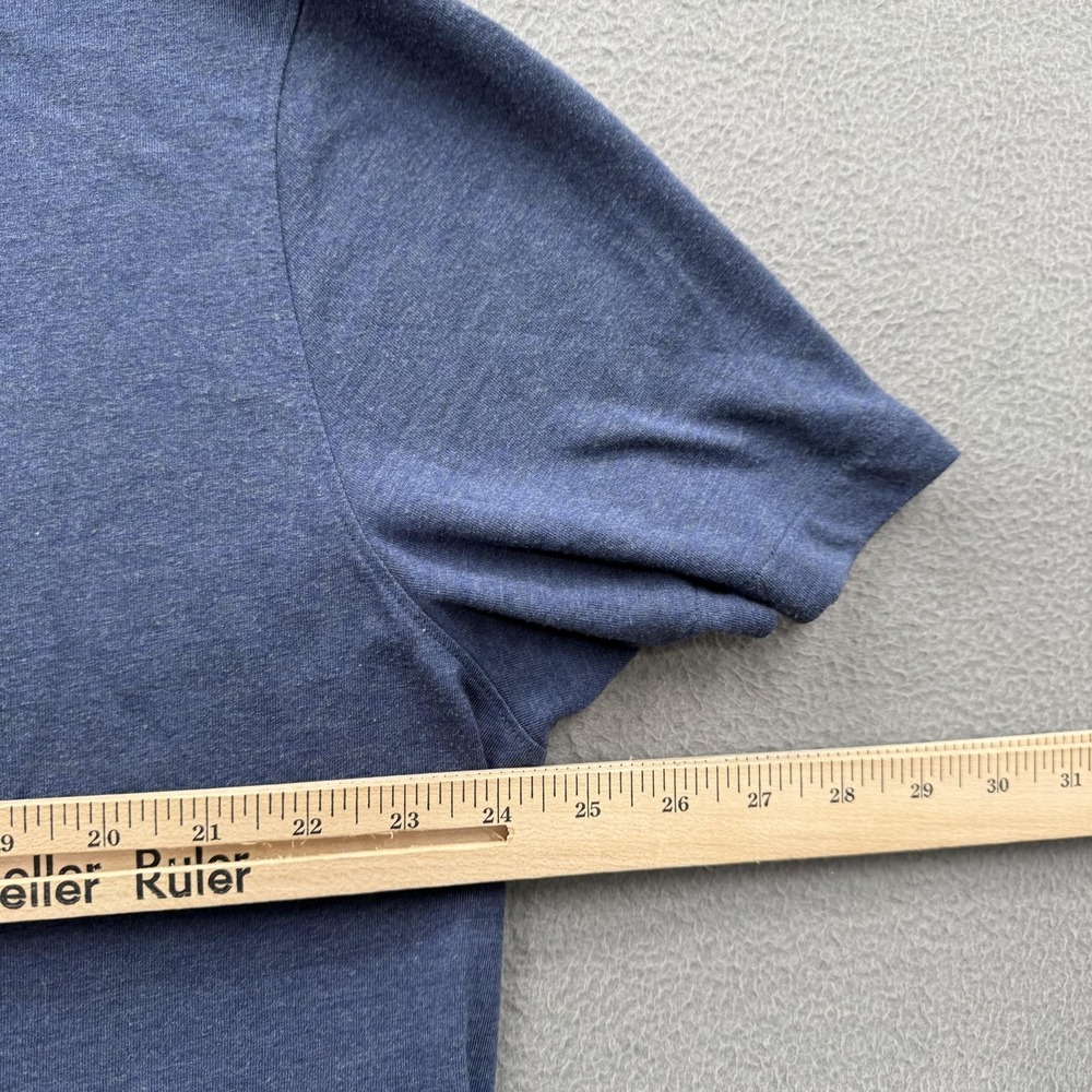 Mizzen+Main Shirt Mens 2XL Blue Modal Polyester Soft Crewneck Tagless Tee - Picture 4 of 8